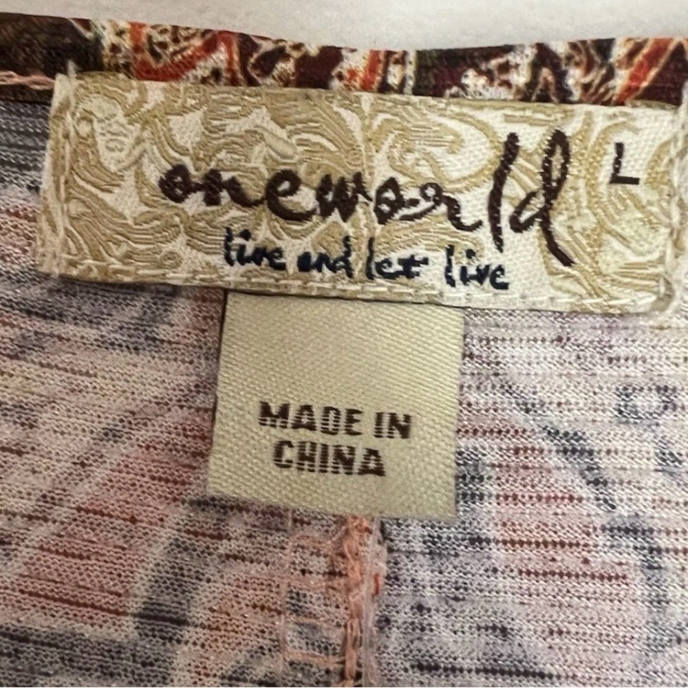 One World Multicolor Patterned Tunic - image 3